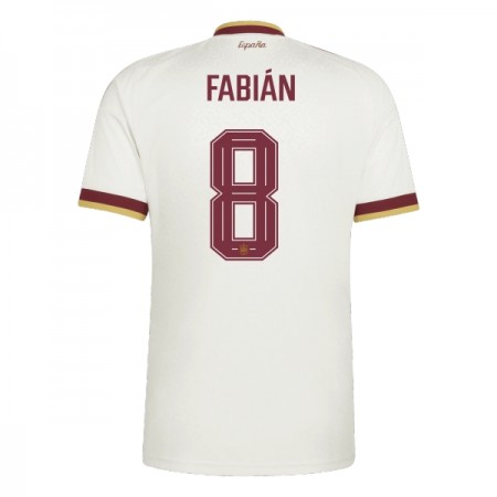 Jalkapallo Peliasut Espanja Fabian 8 Vieras Pelipaita MM-kisat 2026 Lyhythihainen Jalkapallo Peliasut Espanja Fabian 8 Vieras Pelipaita MM-kisat 2026 Lyhythihainen