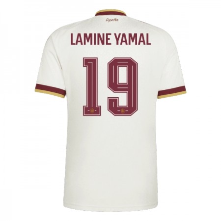 Jalkapallo Peliasut Espanja Lamine Yamal 19 Vieras Pelipaita MM-kisat 2026 Lyhythihainen