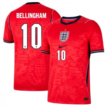 Jalkapallo Peliasut Englanti Bellingham 10 Vieras Pelipaita MM-kisat 2026 Lyhythihainen