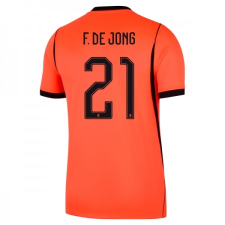 Jalkapallo Peliasut Alankomaat Frenkie de Jong 21 Koti Pelipaita MM-kisat 2026 Lyhythihainen