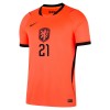 Jalkapallo Peliasut Alankomaat Frenkie de Jong 21 Lasten Koti Pelipaita MM-kisat 2026 Lyhythihainen