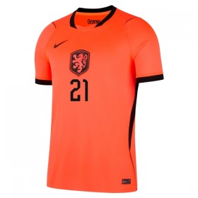 Jalkapallo Peliasut Alankomaat Frenkie de Jong 21 Lasten Koti Pelipaita MM-kisat 2026 Lyhythihainen