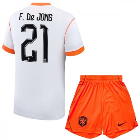 Jalkapallo Peliasut Alankomaat Frenkie de Jong 21 Lasten Vieras Pelipaita MM-kisat 2026 Lyhythihainen