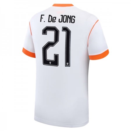 Jalkapallo Peliasut Alankomaat Frenkie de Jong 21 Vieras Pelipaita MM-kisat 2026 Lyhythihainen
