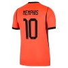 Jalkapallo Peliasut Alankomaat Memphis 10 Koti Pelipaita MM-kisat 2026 Lyhythihainen