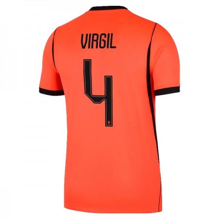 Jalkapallo Peliasut Alankomaat Virgil 4 Koti Pelipaita MM-kisat 2026 Lyhythihainen