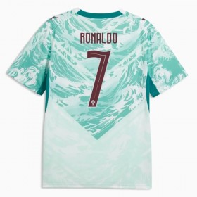 Jalkapallo Peliasut Portugali Ronaldo 7 Vieras Pelipaita MM-kisat 2026 Lyhythihainen