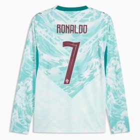 Jalkapallo Peliasut Portugali Ronaldo 7 Vieras Pelipaita MM-kisat 2026 Pitkähihainen