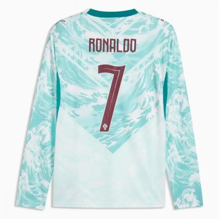 Jalkapallo Peliasut Portugali Ronaldo 7 Vieras Pelipaita MM-kisat 2026 Pitkähihainen Jalkapallo Peliasut Portugali Ronaldo 7 Vieras Pelipaita MM-kisat 2026 Pitkähihainen