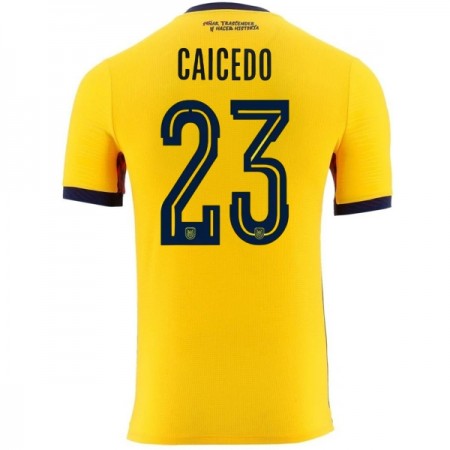 Jalkapallo Peliasut Ecuador Caicedo 23 Koti Pelipaita MM-kisat 2026 Lyhythihainen