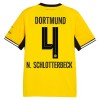 Jalkapallo Peliasut Borussia Dortmund N. Schlotterbeck 4 Koti Pelipaita 2026-27 Lyhythihainen