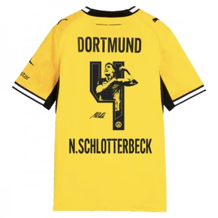 Jalkapallo Peliasut Borussia Dortmund N. Schlotterbeck 4 Koti Pelipaita 2026-27 Lyhythihainen Special