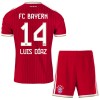 Jalkapallo Peliasut FC Bayern München Luis Diaz 14 Lasten Koti Pelipaita 2026-27 Lyhythihainen
