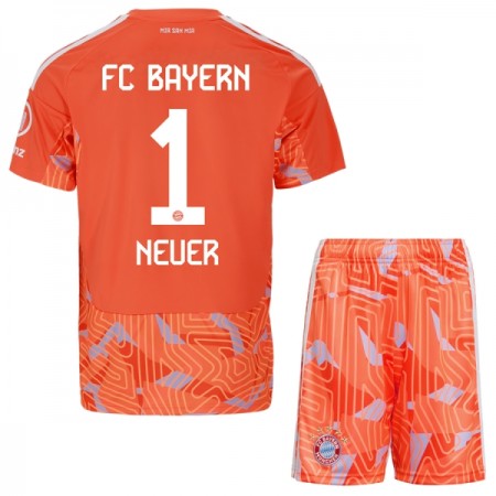 Jalkapallo Peliasut FC Bayern München Neuer 1 Maalivahti Lasten Vieras Pelipaita 2026-27 Lyhythihainen Jalkapallo Peliasut FC Bayern München Neuer 1 Maalivahti Lasten Vieras Pelipaita 2026-27 Lyhythihainen