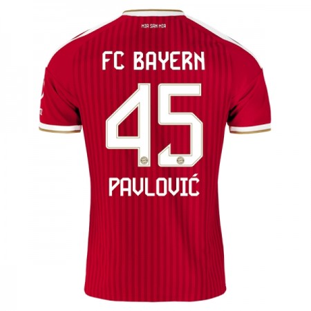 Jalkapallo Peliasut FC Bayern München Pavlovic 45 Koti Pelipaita 2026-27 Lyhythihainen