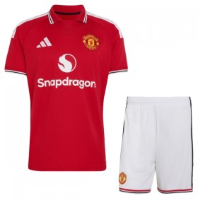 Jalkapallo Peliasut Manchester United Lasten Koti Pelipaita 2026-27 Lyhythihainen