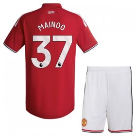 Jalkapallo Peliasut Manchester United Mainoo 37 Lasten Koti Pelipaita 2026-27 Lyhythihainen