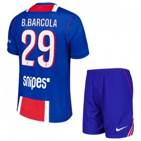 Jalkapallo Peliasut Paris Saint-Germain Bradley Barcola 29 Lasten Koti Pelipaita 2026-27 Lyhythihainen