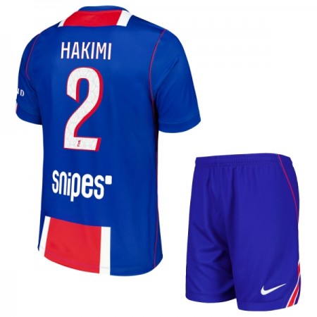 Jalkapallo Peliasut Paris Saint-Germain Hakimi 2 Lasten Koti Pelipaita 2026-27 Lyhythihainen