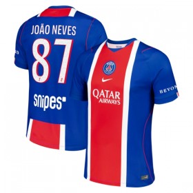 Jalkapallo Peliasut Paris Saint-Germain Joao Neves 87 Koti Pelipaita 2026-27 Lyhythihainen