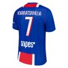 Jalkapallo Peliasut Paris Saint-Germain Kvaratskhelia 7 Lasten Koti Pelipaita 2026-27 Lyhythihainen