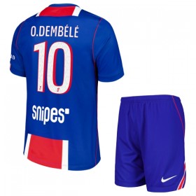 Jalkapallo Peliasut Paris Saint-Germain O. Dembele 10 Lasten Koti Pelipaita 2026-27 Lyhythihainen