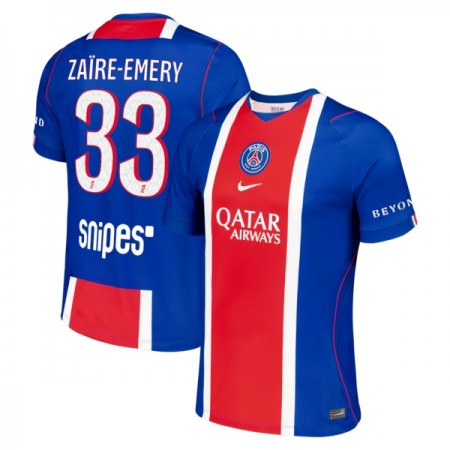 Jalkapallo Peliasut Paris Saint-Germain Zaire Emery 33 Koti Pelipaita 2026-27 Lyhythihainen