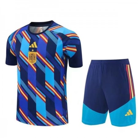 Jalkapallo Peliasut Espanja Pre-Match Lasten MM-kisat 2026 Lyhythihainen Jalkapallo Peliasut Espanja Pre-Match Lasten MM-kisat 2026 Lyhythihainen