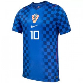 Jalkapallo Peliasut Kroatia Modrić 10 Vieras Pelipaita MM-kisat 2026 Lyhythihainen