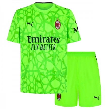 Jalkapallo Peliasut AC Milan Maalivahti Lasten Kolmas Pelipaita 2026-27 Lyhythihainen Jalkapallo Peliasut AC Milan Maalivahti Lasten Kolmas Pelipaita 2026-27 Lyhythihainen