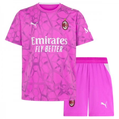 Jalkapallo Peliasut AC Milan Maalivahti Lasten Vieras Pelipaita 2026-27 Lyhythihainen