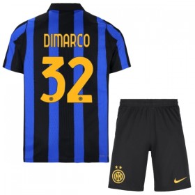 Jalkapallo Peliasut Inter Milan Dimarco 32 Lasten Koti Pelipaita 2026-27 Lyhythihainen