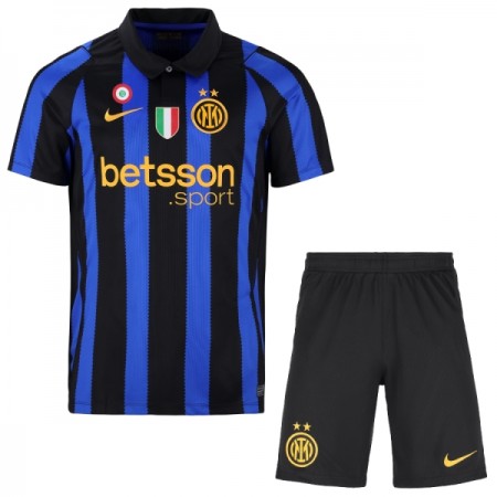 Jalkapallo Peliasut Inter Milan Lasten Koti Pelipaita 2026-27 Lyhythihainen