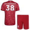 Jalkapallo Peliasut Liverpool Gravenberch 38 Lasten Koti Pelipaita 2026-27 Lyhythihainen