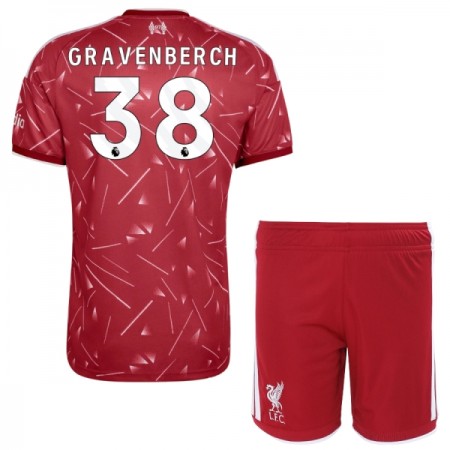 Jalkapallo Peliasut Liverpool Gravenberch 38 Lasten Koti Pelipaita 2026-27 Lyhythihainen