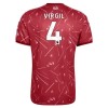 Jalkapallo Peliasut Liverpool Virgil 4 Lasten Koti Pelipaita 2026-27 Lyhythihainen