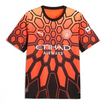 Jalkapallo Peliasut Manchester City Maalivahti Kolmas Pelipaita 2026-27 Oranssi Lyhythihainen