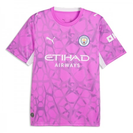 Jalkapallo Peliasut Manchester City Maalivahti Vieras Pelipaita 2026-27 Pinkki Lyhythihainen