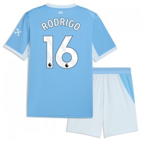 Jalkapallo Peliasut Manchester City Rodrigo 16 Lasten Koti Pelipaita 2026-27 Lyhythihainen