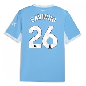 Jalkapallo Peliasut Manchester City Savinho 26 Koti Pelipaita 2026-27 Lyhythihainen
