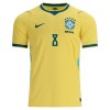 Jalkapallo Peliasut Brasilia Bruno Guimaraes 8 Koti Pelipaita MM-kisat 2026 Lyhythihainen