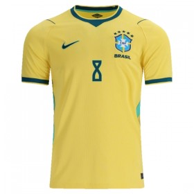 Jalkapallo Peliasut Brasilia Bruno Guimaraes 8 Koti Pelipaita MM-kisat 2026 Lyhythihainen