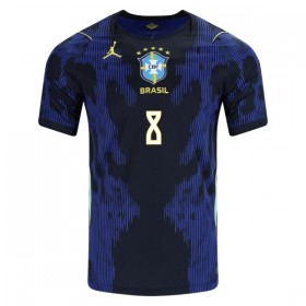 Jalkapallo Peliasut Brasilia Bruno Guimaraes 8 Vieras Pelipaita MM-kisat 2026 Lyhythihainen
