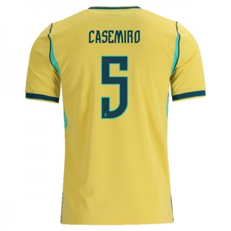 Jalkapallo Peliasut Brasilia Casemiro 5 Koti Pelipaita MM-kisat 2026 Lyhythihainen