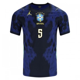 Jalkapallo Peliasut Brasilia Casemiro 5 Vieras Pelipaita MM-kisat 2026 Lyhythihainen