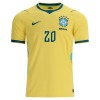 Jalkapallo Peliasut Brasilia Estevao 20 Koti Pelipaita MM-kisat 2026 Lyhythihainen