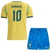 Jalkapallo Peliasut Brasilia Neymar JR 10 Lasten Koti Pelipaita MM-kisat 2026 Lyhythihainen