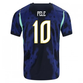 Jalkapallo Peliasut Brasilia Pele 10 Vieras Pelipaita MM-kisat 2026 Lyhythihainen