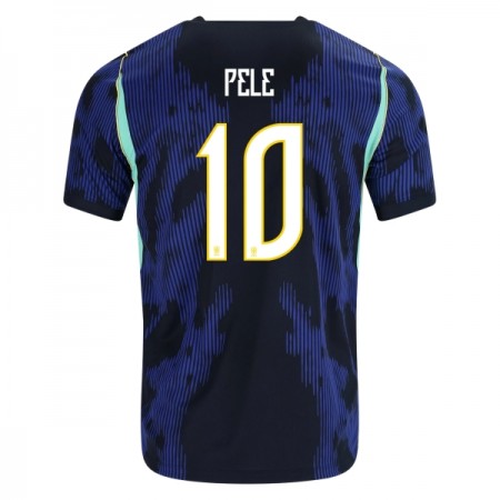 Jalkapallo Peliasut Brasilia Pele 10 Vieras Pelipaita MM-kisat 2026 Lyhythihainen