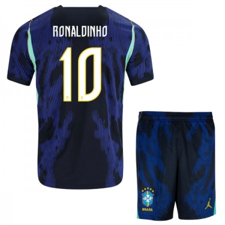 Jalkapallo Peliasut Brasilia Ronaldinho 10 Lasten Vieras Pelipaita MM-kisat 2026 Lyhythihainen